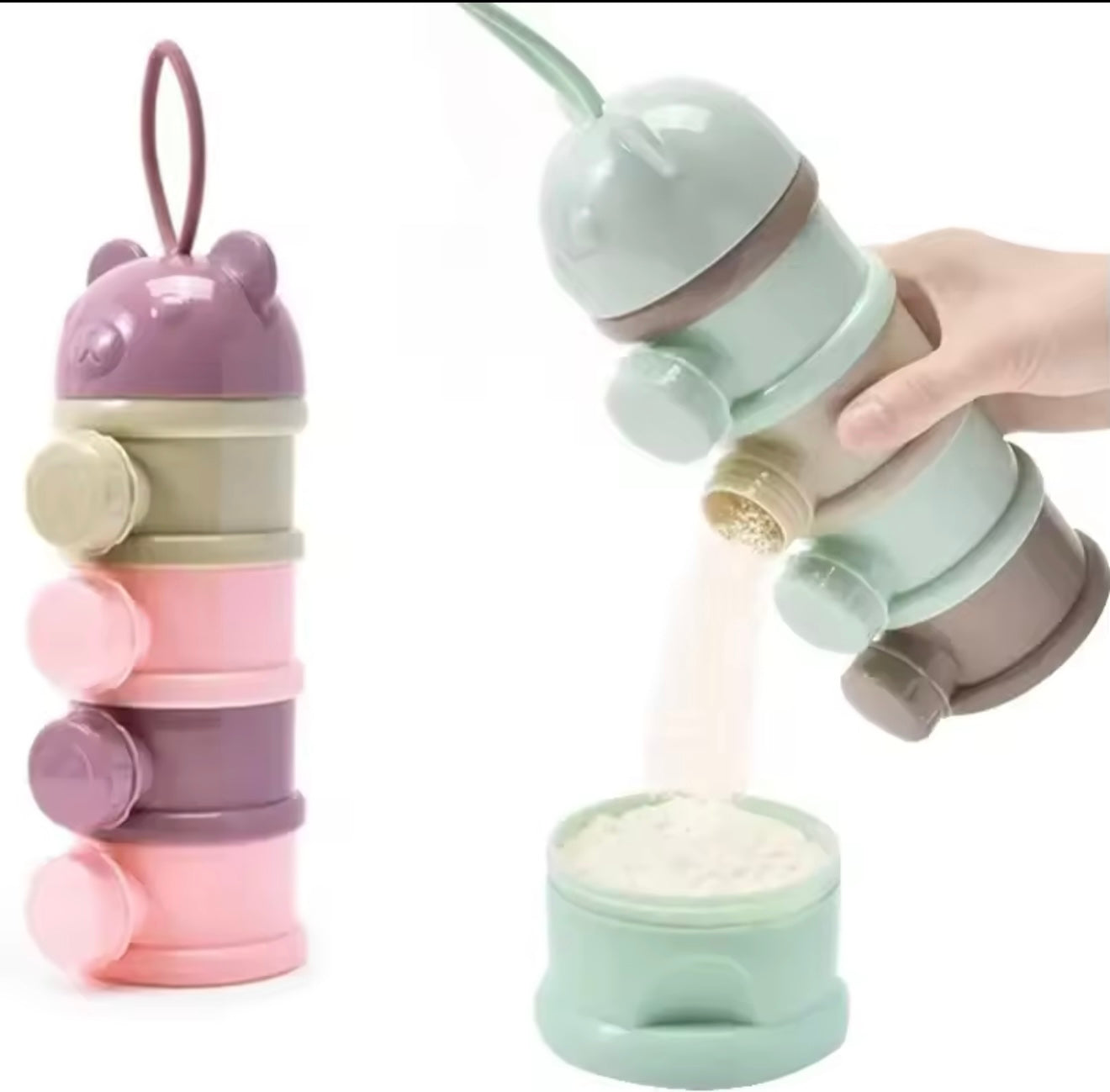 Boite de lait en poudre portable